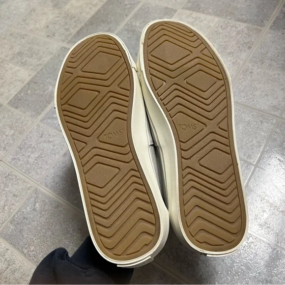 New Toms Alparagata Fenix Gray Canvas Slip On Sneakers - Picture 5 of 8